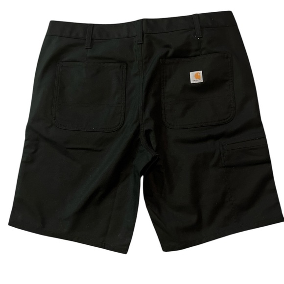 Women’s Carhartt Plus Size Utility Cargo Shorts Black Canvas Size 16 NWT - Picture 4 of 7